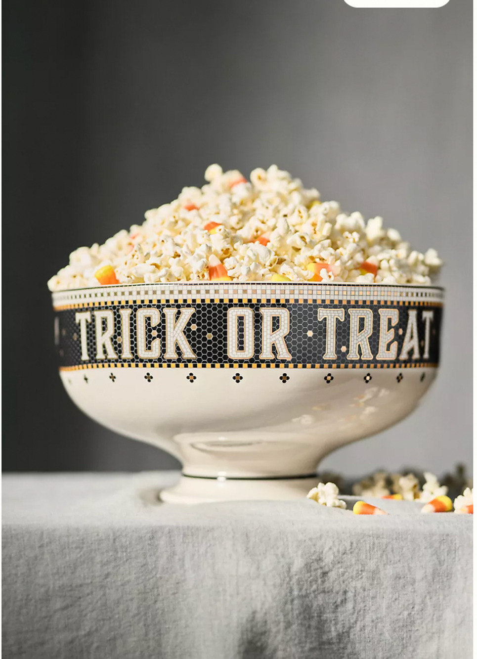 Anthropologie The Bistro Tile Stoneware Candy Bowl: Halloween Edition
